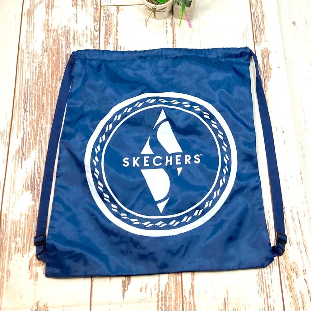 Skechers Cinch Bag Navy Blue & White Backpack
